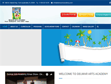 Tablet Screenshot of delmarartsacademy.com